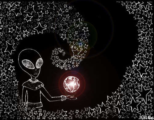 One of Numerous Species Interacting on Earth, the Zeta_Reticuli {By: Stephanie Fuchser}