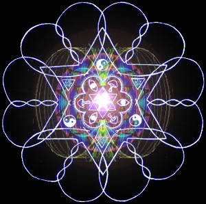 12 DnA Strand Heart Soul Star - Interfaced with Superluminally Spinning Merkaba Surrounded by Bi-Polar Field