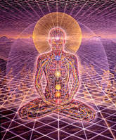 Representation of Higher-Dimensional Energy Body of Individualized Human - In Alignment {Artwork: Alex Gray}